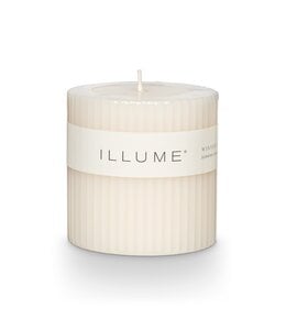 Illume Winter White Small Fragranced Pillar Candle