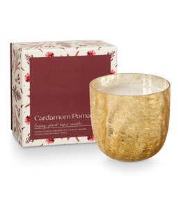Illume Cardamom Pomander Large Boxed Crackle Glass Candle