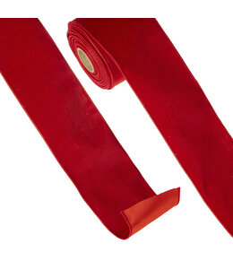 RAZ Imports 4" X 10 YDS Red Velvet Wired Ribbon