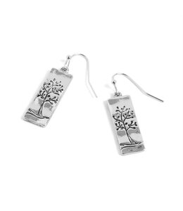 Whispers Rectangle Tree Earrings