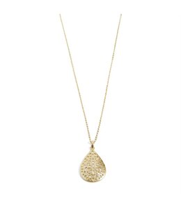 Whispers Gold Flower Drop Necklace