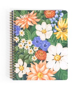 1Canoe2 Cottage Floral Spiral Notebook