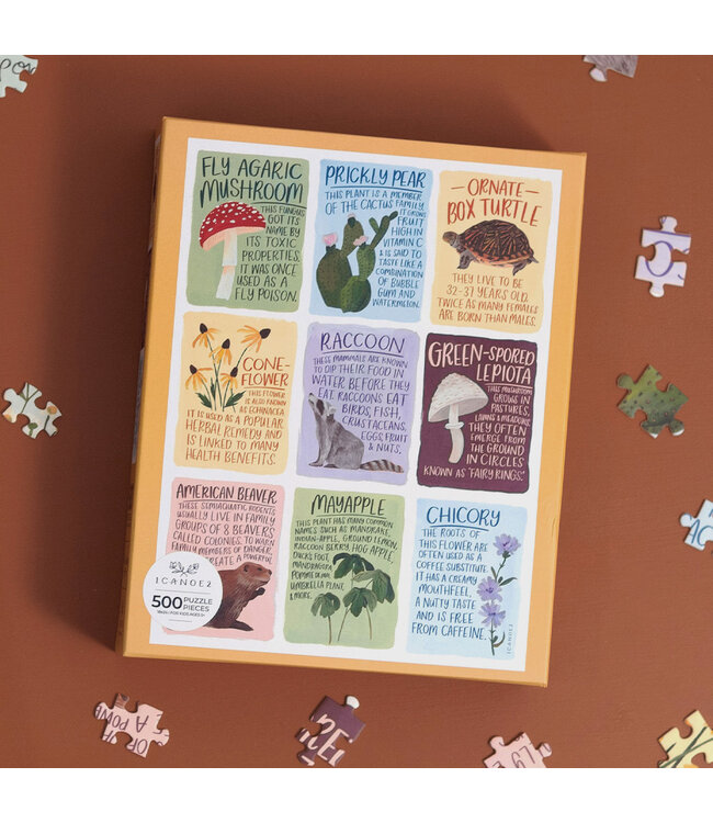 1Canoe2 Flora & Fauna Facts - 500 Piece Jigsaw Puzzle