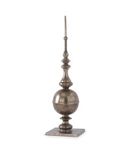 K&K Interiors 32.5 Inch Oxidized Nickel Finial