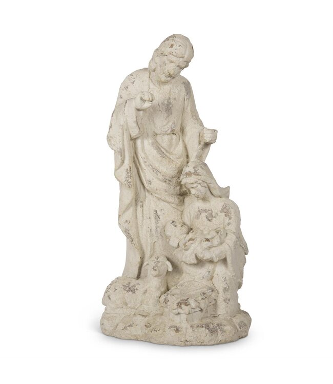 K&K Interiors 28 Inch Resin Cream Nativity