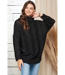 Oversized Turtle Neck Pullover