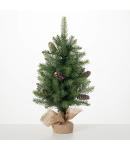 Sullivans Gift Pinecone Tree In Burlap Small