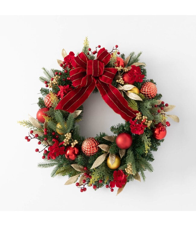 Sullivans Gift Pine & Vintage Ornament Wreath