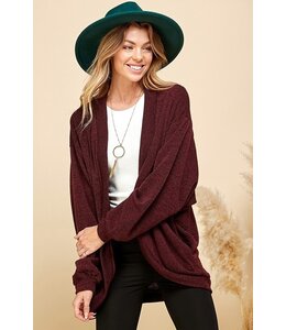 Solid Knit Comfy Coat Cardigan