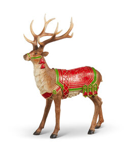RAZ Imports Saddled Reindeer