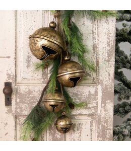 Audrey's Hanging Jingle Bells Antique Gold