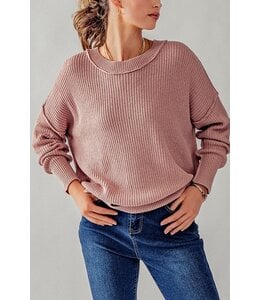 Urban Daizy Relaxed Fit Rib Knit Sweater
