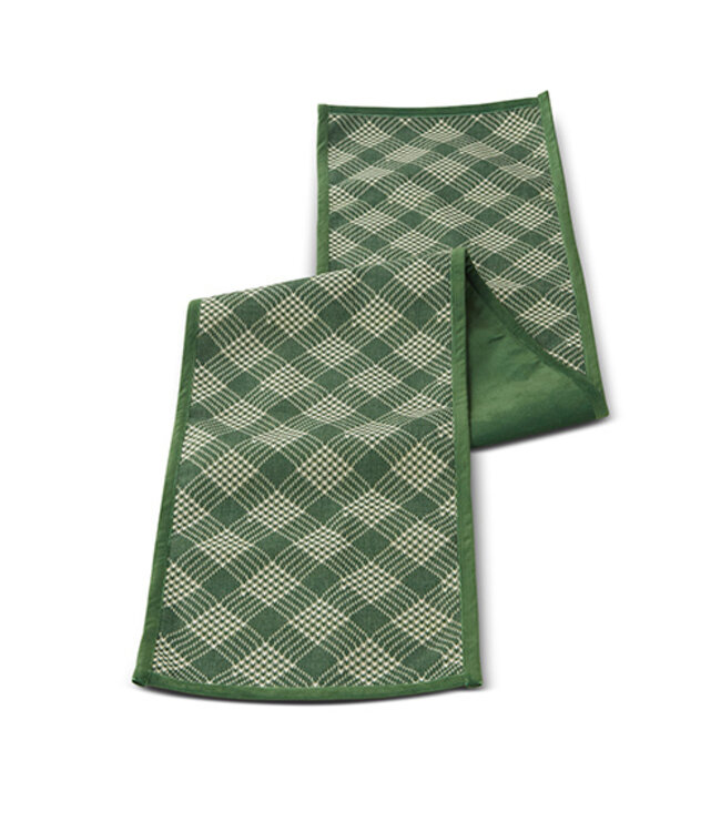 RAZ Imports Green Houndstooth Table Runner 6'