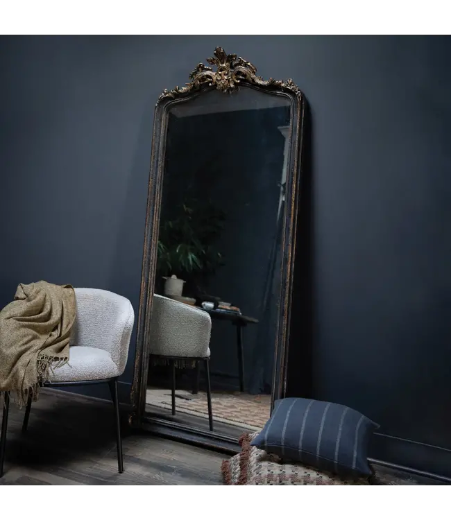 Creative Co-Op Distressed Framed Wall Mirror