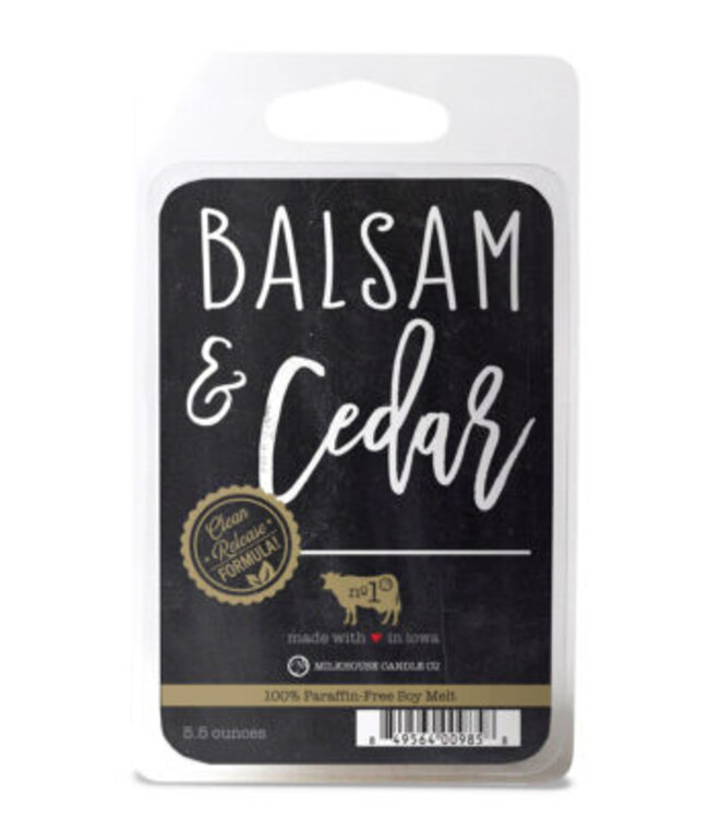 Balsam & Cedar Statement Glass Candle