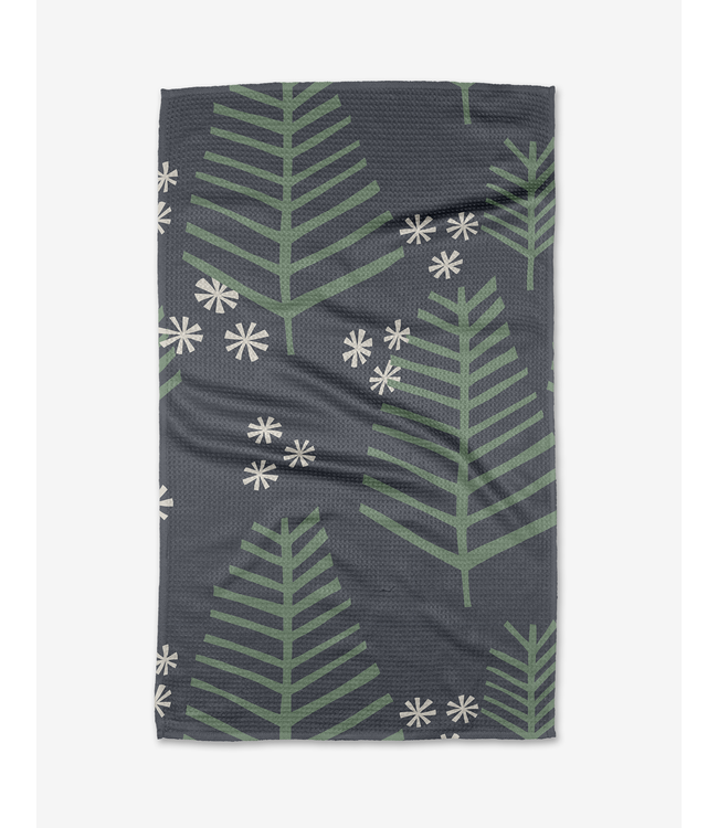 Geometry Triple Trees Tea Towel