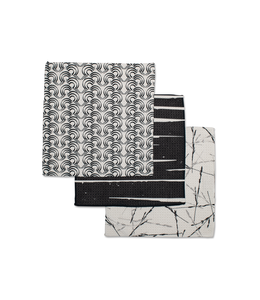 Geometry Night Reeds Dishcloth Set - 3 Pack