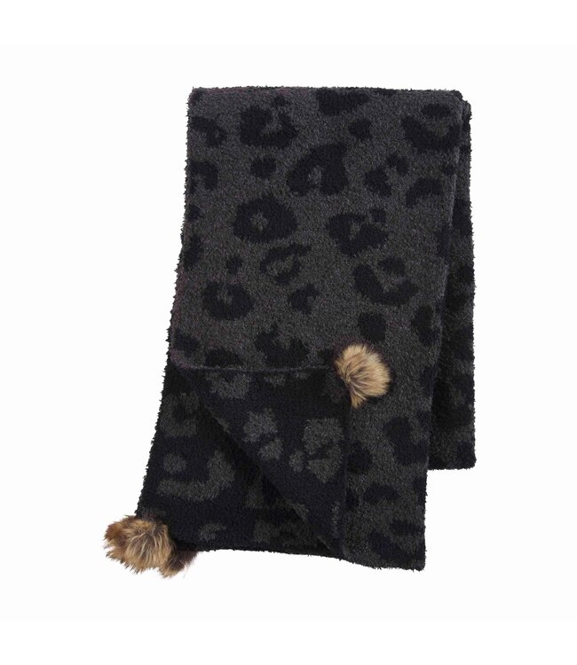 MudPie Leopard Chenille Scarf