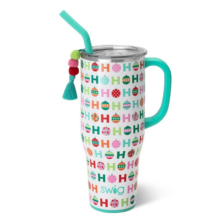 Mint/Green/Red Reusable Straw Set (40oz Mega Mug) - Miss Daisy's Home &  Decor Co