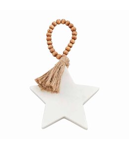 MudPie Star Marble Ornament