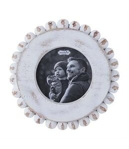 MudPie Circle Small Beaded Edge Frame