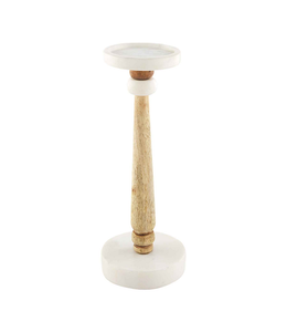 MudPie Small Skinny Marble Candleholder