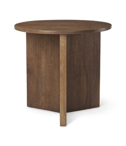 Mercana Enzo  Table With  Fluted Wood Base Foyer Accent Table