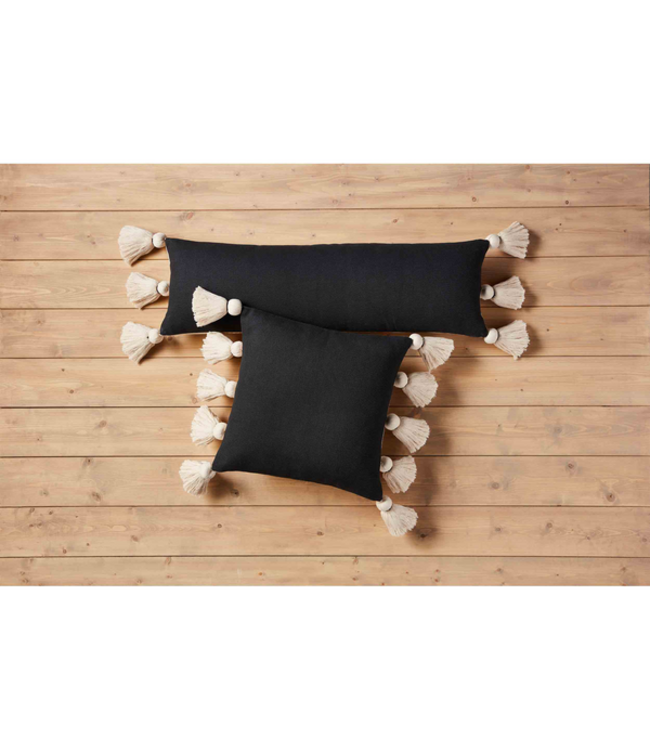 MudPie Black Tassel Pillows