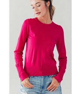 Button Long Sleeve Knit Top