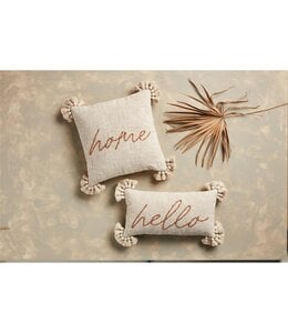 MudPie Home Embroidery Pillow