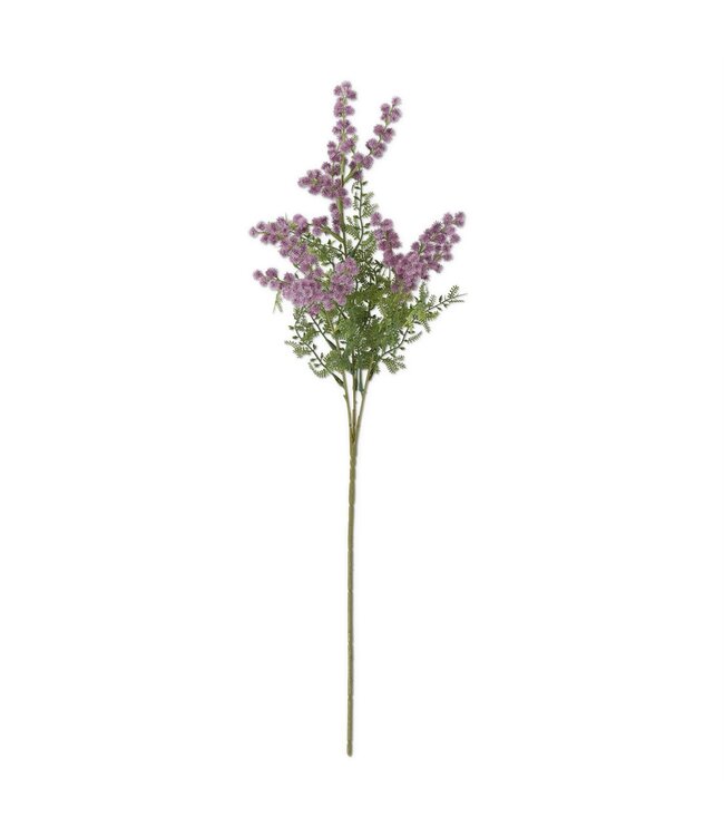 K&K Interiors Purple Mini Burs & Fern Stem