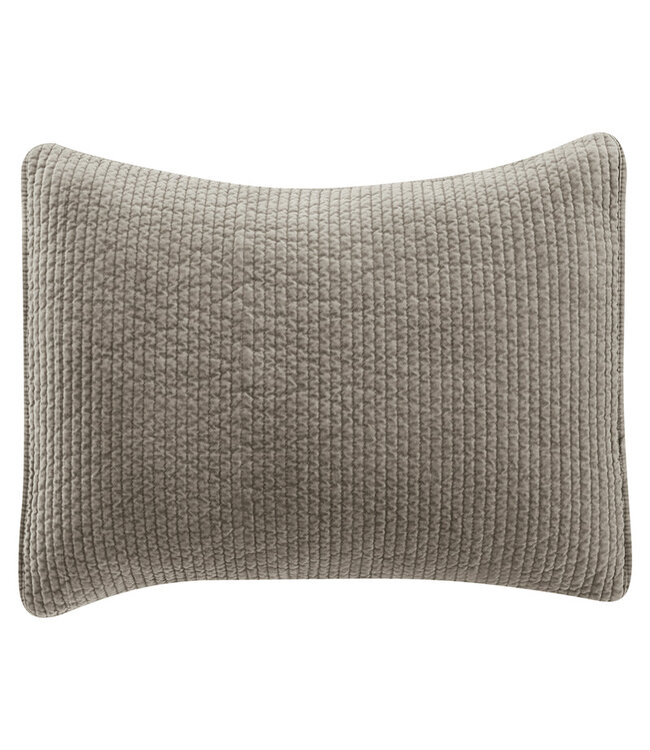 Hiend Accents Stonewashed Cotton Quilted Velvet Pillow Sham