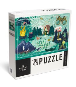 Lantern Press 1000 Piece Puzzle Lake Life Series