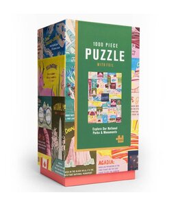 Lantern Press 1000 Piece Puzzle, National Parks and Monuments