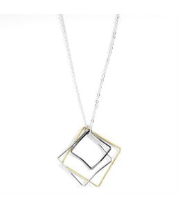 Whispers Triple Square Necklace