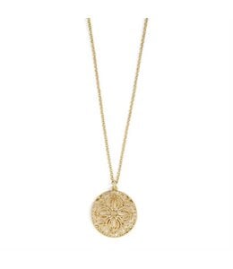Whispers Floral Filigree Necklace - Gold