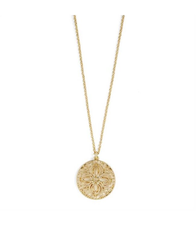 Whispers Floral Filigree Necklace - Gold