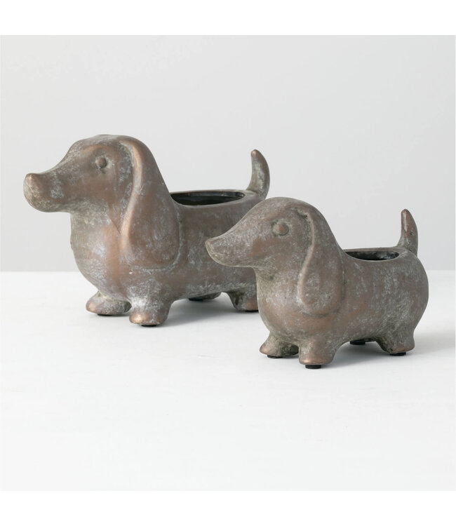 Sullivans Gift Dachshund Dog Planter-Small