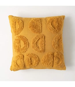 Sullivans Gift Gold Tufted Half Moon Pillow