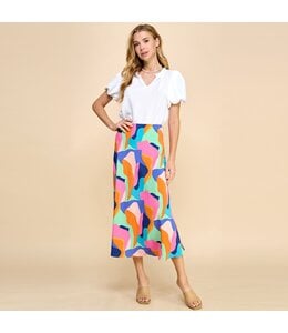 Les Amis Abstract A Line Skirt