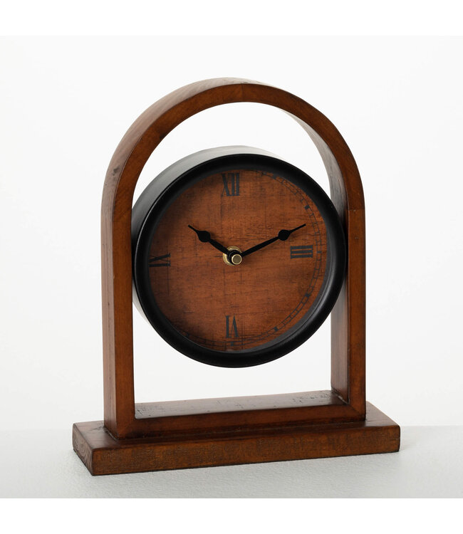 Sullivans Gift Arched Wood Framed Desk Clock
