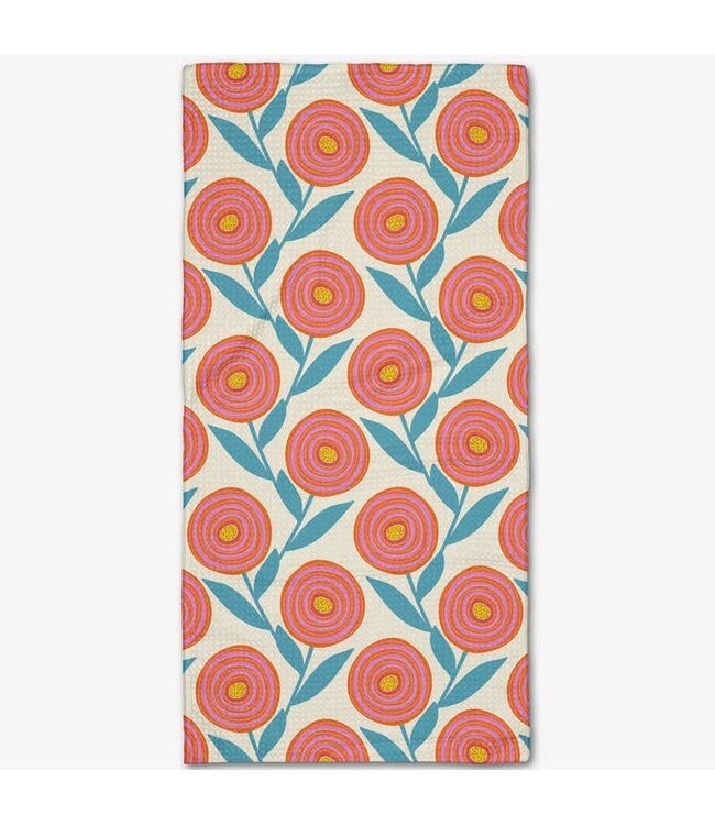 Geometry Happy Ranunculus Bar Towel