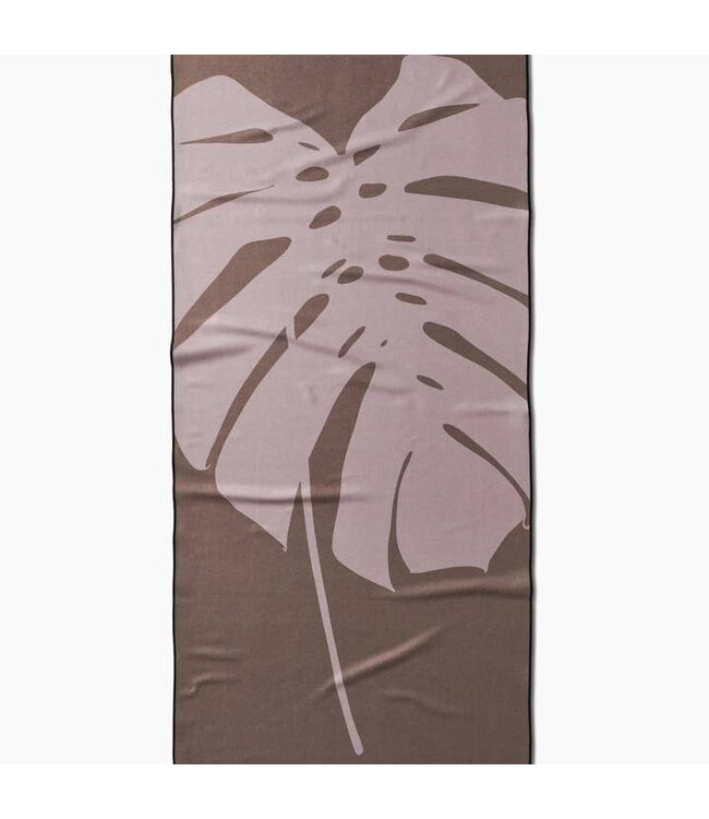 Geometry Monstera Leaf Beach Towel