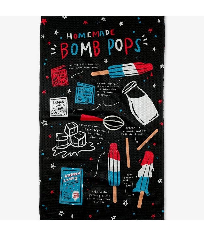 Geometry Popsicles Tea Towel