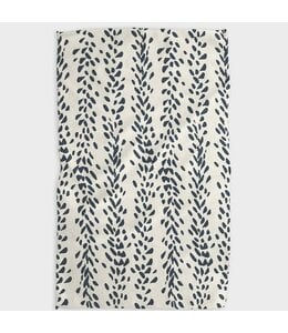 Geometry Reeds Printed Midnight Tea Towel