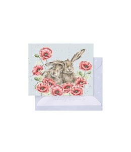 Wrendale Designs Love is in the Hare' hare Enclosure Card