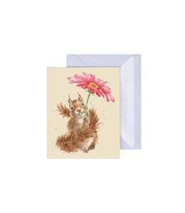 Wrendale Designs 'Flowers Come After Rain' squirrel Enclosure Card