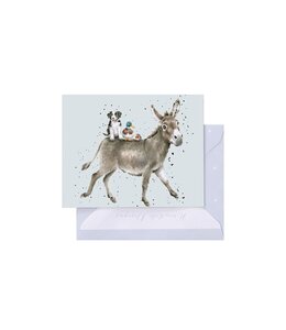 Wrendale Designs 'The Donkey Ride' donkey Enclosure Card