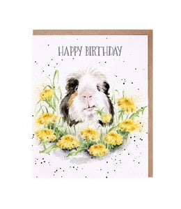 Wrendale Designs 'Dandy Day' Guinea Pig Birthday Card