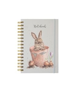 Wrendale Designs 'The Flower Pot' Rabbit Spiral Bound Journal